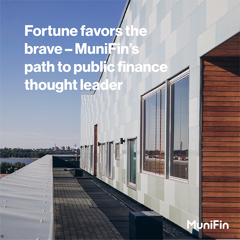 Fortune favors the brave – MuniFin’s path to public finance thought leader - MuniFin (Municipality Finance Plc)  with SEK
