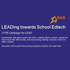 LEADing the School Edtech sector  - LEAD (Leadership Boulevard Pvt. Ltd.) with Adfactors PR
