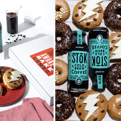 STōK Brings ‘Awake & Bake’ to 4/20 and National Cold Brew Coffee Day - STōK Cold Brew Coffee  with HUNTER
