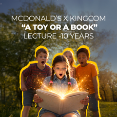 A toy of a book - 10 Years - McDonald's France with 
