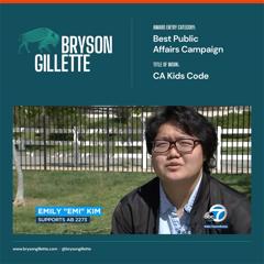 California Kids Code & California Age Appropriate Design Bill  - 5Rights, Log Off Movement, Accountable Tech, ParentsTogether and many others  with Bryson Gillette 
