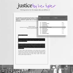Justice By Her Type -  GRUPO DE FAMILIAS SOBREVIVIENDO A FEMINICIDIO with Shift Porter Novelli / Garnier