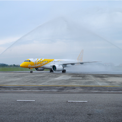 Launch of Scoot’s Embraer E190-E2 - Scoot with 