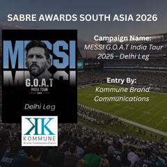 Lionel Messi G.O.A.T. India Tour 2025 – Delhi Leg - Lionel Messi G.O.A.T. India Tour 2025 – Delhi Leg with Kommune Brand Communications