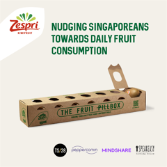 Nudging Singaporeans Towards Daily Fruit Consumption - Zespri International with The Shed 28, Peppercomm, Mindshare, Speakeasy Knowledge Brokers