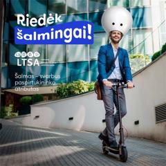 Riedėk Šalmingai (Eng. Ride Charmingly Helmeted). - Lithuanian Transport Safety Administration (LTSA)  with UAB IDEA PRIMA